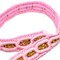 1 Yard Pink and Metallic Gold Braided Gimp Trim 1/2 Inch for Sewing and Crafts